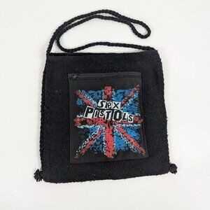 Sex Pistols Knit Open Cross Body Bag Purse with Braided Strap
